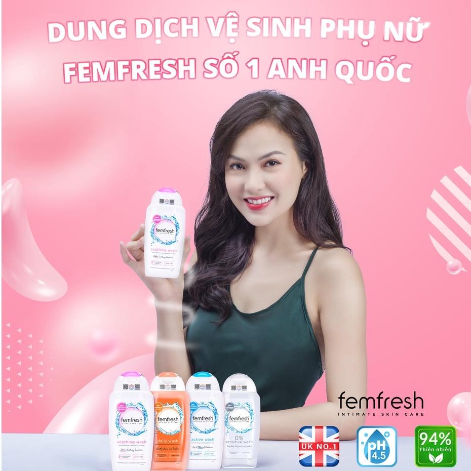 Dung Dịch Vệ Sinh Hỗ Trợ Ngừa Viêm Cho Vùng Kín Sạch, Thơm, Tươi Mới - Femfresh Soothing Wash 250ml