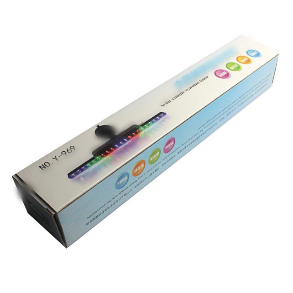 Đèn Led Cảnh Báo Gắn Đuôi Xe Hơi Sử Dụng Năng Lượng Mặt Trời cảm biến rung, có tới 14 kiểu nhấp nhá