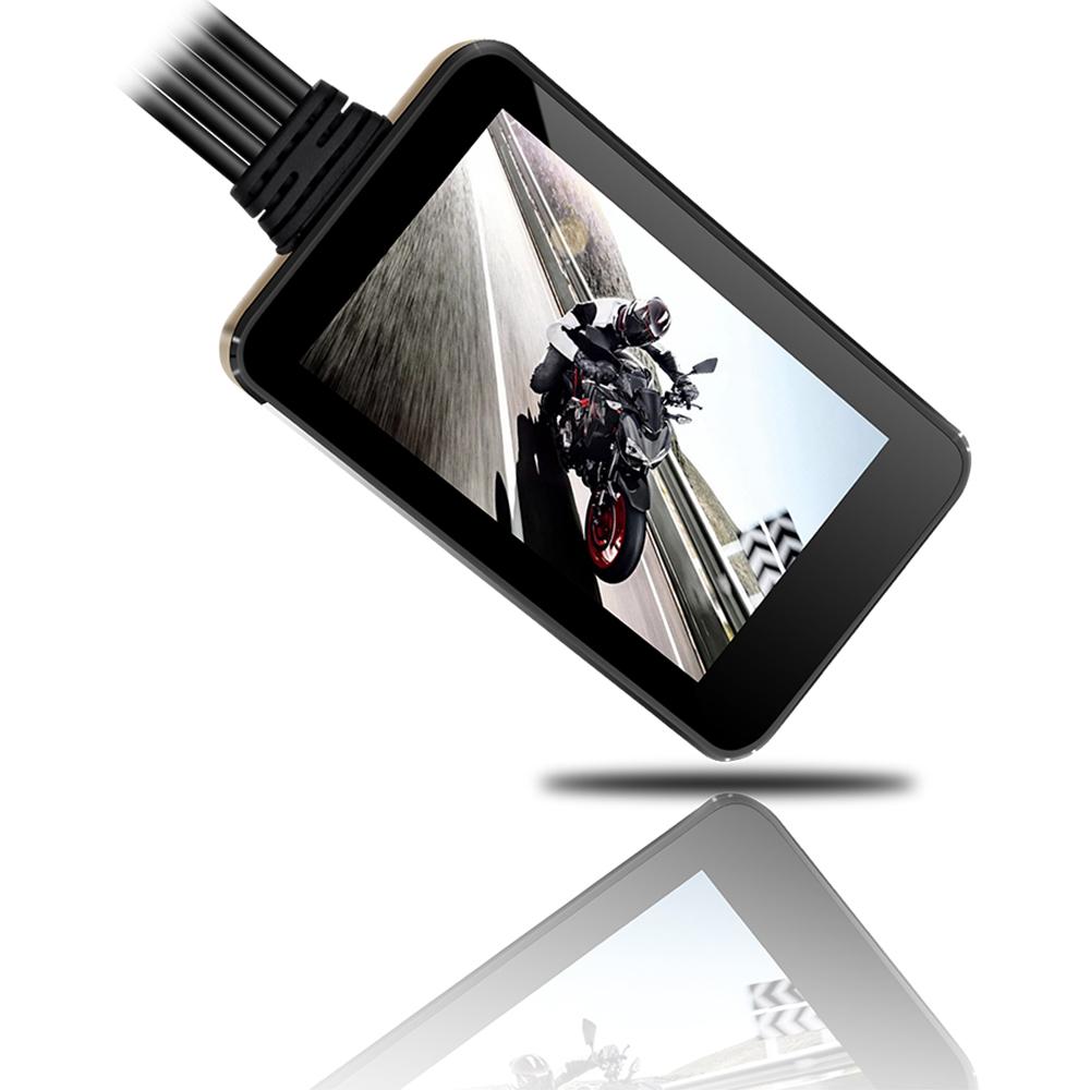 Đầu Ghi Hình Xe Máy Dashcamera 1080P Ống Kính Kép Đầu Ghi Hình Xe Máy Camera Hành Động Thể Thao 4 "Màn Hình LCD Phù Hợp Cho Các Dòng Máy