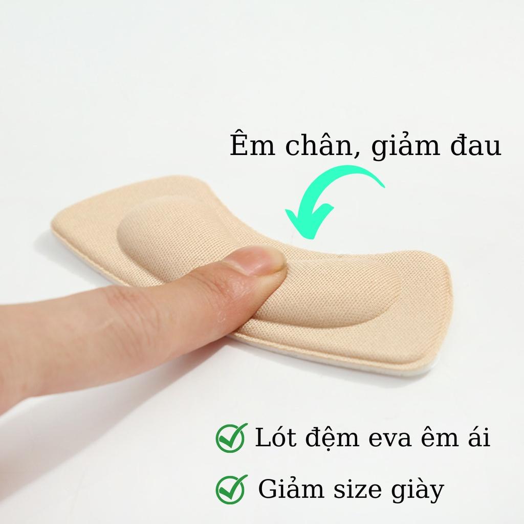 Miếng lót gót giày chống rộng, đệm gót giảm size giày nữ. Chống trầy xước chân