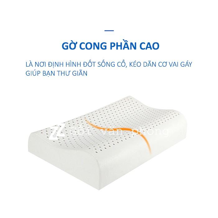 Gối cao su - Vàng nhạt,50 x 30 x 10/7 (cm)