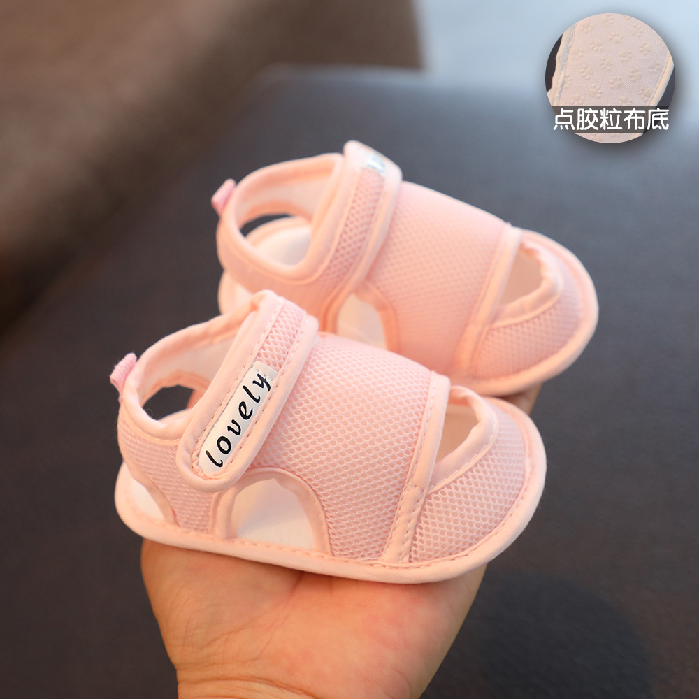 Giày tập đi cho bé có đế trống trượt, dép vải quai hậu nhẹ nhàng mềm mại cho trẻ sơ sinh đến 1 tuổi - GSS10