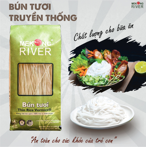 Bún tươi sấy khô MEKONG RIVER