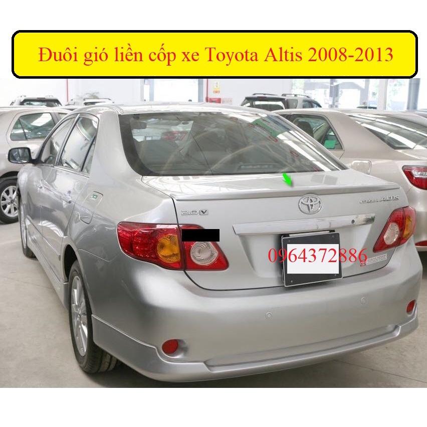 Đuôi gió liền cốp Toyota Altis 2009-2013 hàng mộc chưa sơn