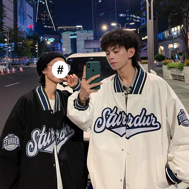 Hình ảnh Áo Khoác Bomber Nam Nữ Unisex In Chữ Dù 2 Lớp Ulzzang