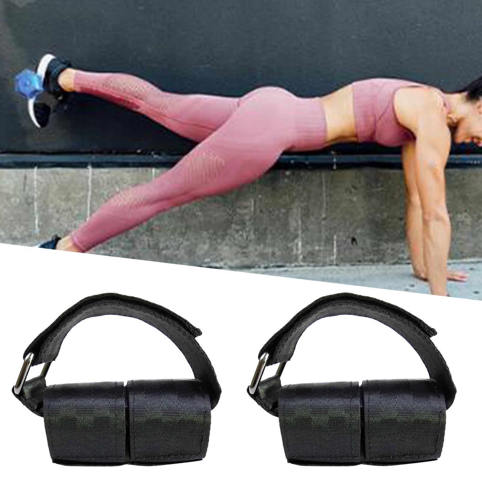 2x D Ankle Leg Extensions Adjustable for Bodybuilding Gym