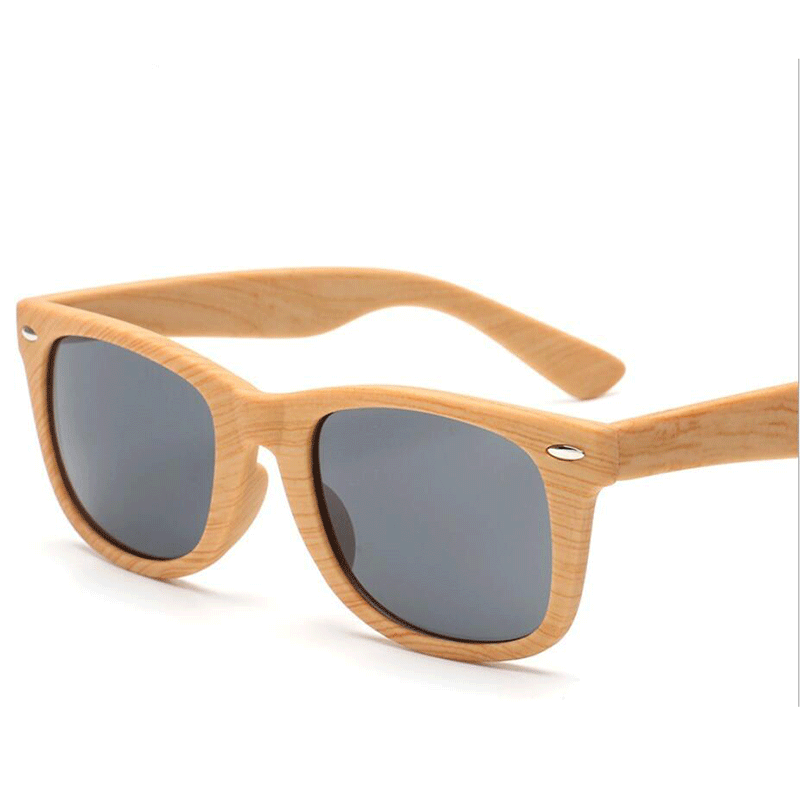 Kính retro bằng gỗ retro Summer UV Bảo vệ kính râm nam Người phụ nữ Thiết kế thời trang vuông kính râm kính râm Kính râm Color: s3