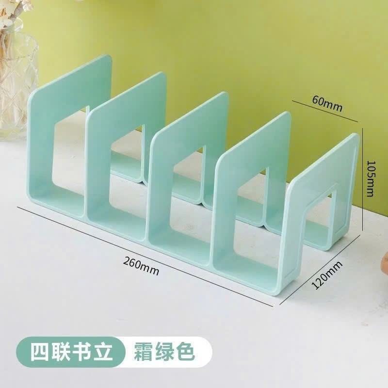 Giá Đựng Sách Để Bàn - Kệ Chia 4 Ngăn Văn Phòng Học Sinh Sinh Viên - Chặn Sách Nhiều Ngăn Giúp Sắp Xếp Tài Liệu