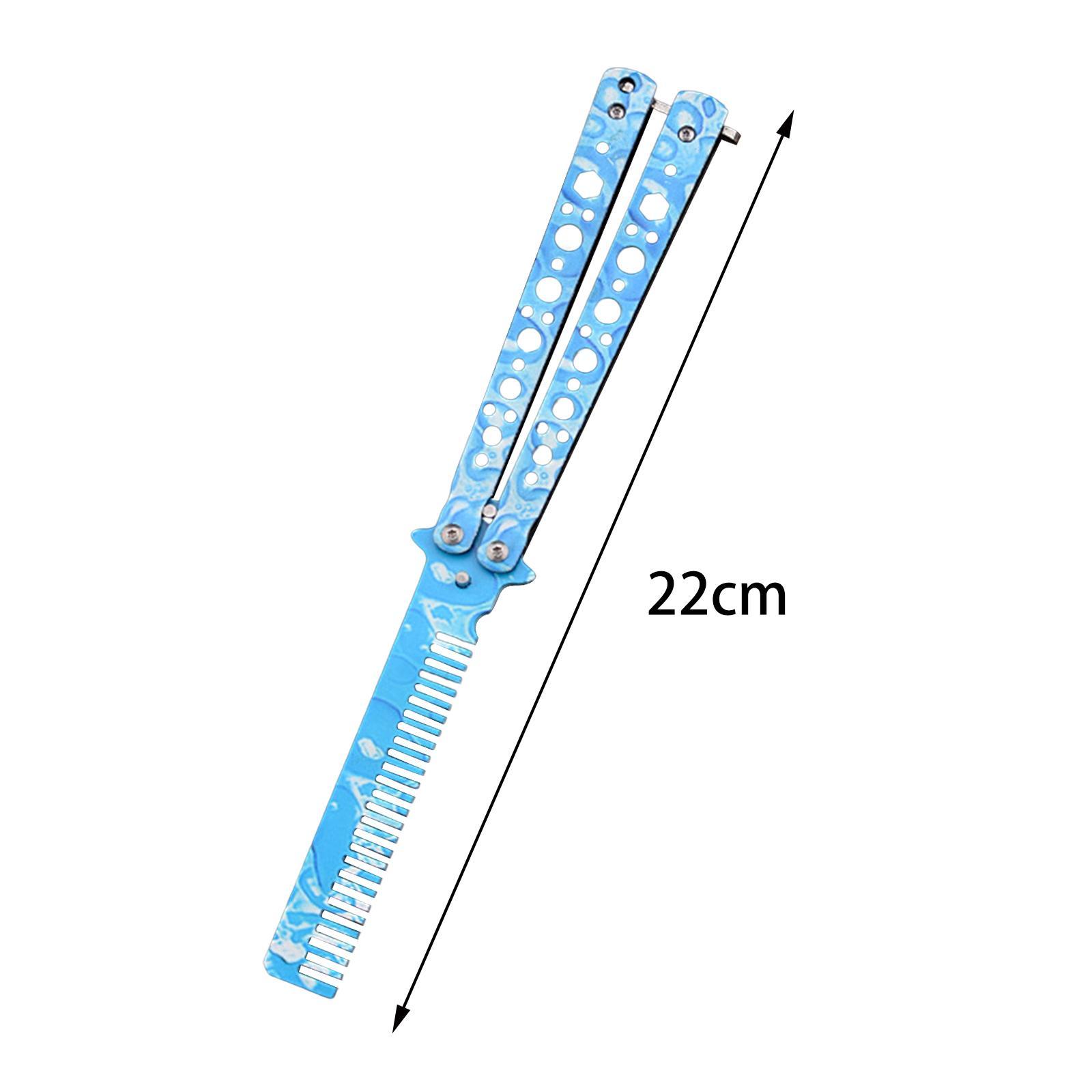 Practice Butterfly Comb 22cm Foldable Comb for Outdoor, Camping, Travelling,