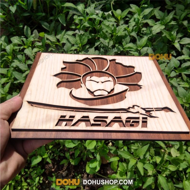 Tranh Treo Tường Bằng Gỗ Handmade DOHU017: Quốc Tướng Yasuo - Thiết Kế Đơn Giản, Độc Đáo, Sang Trọng