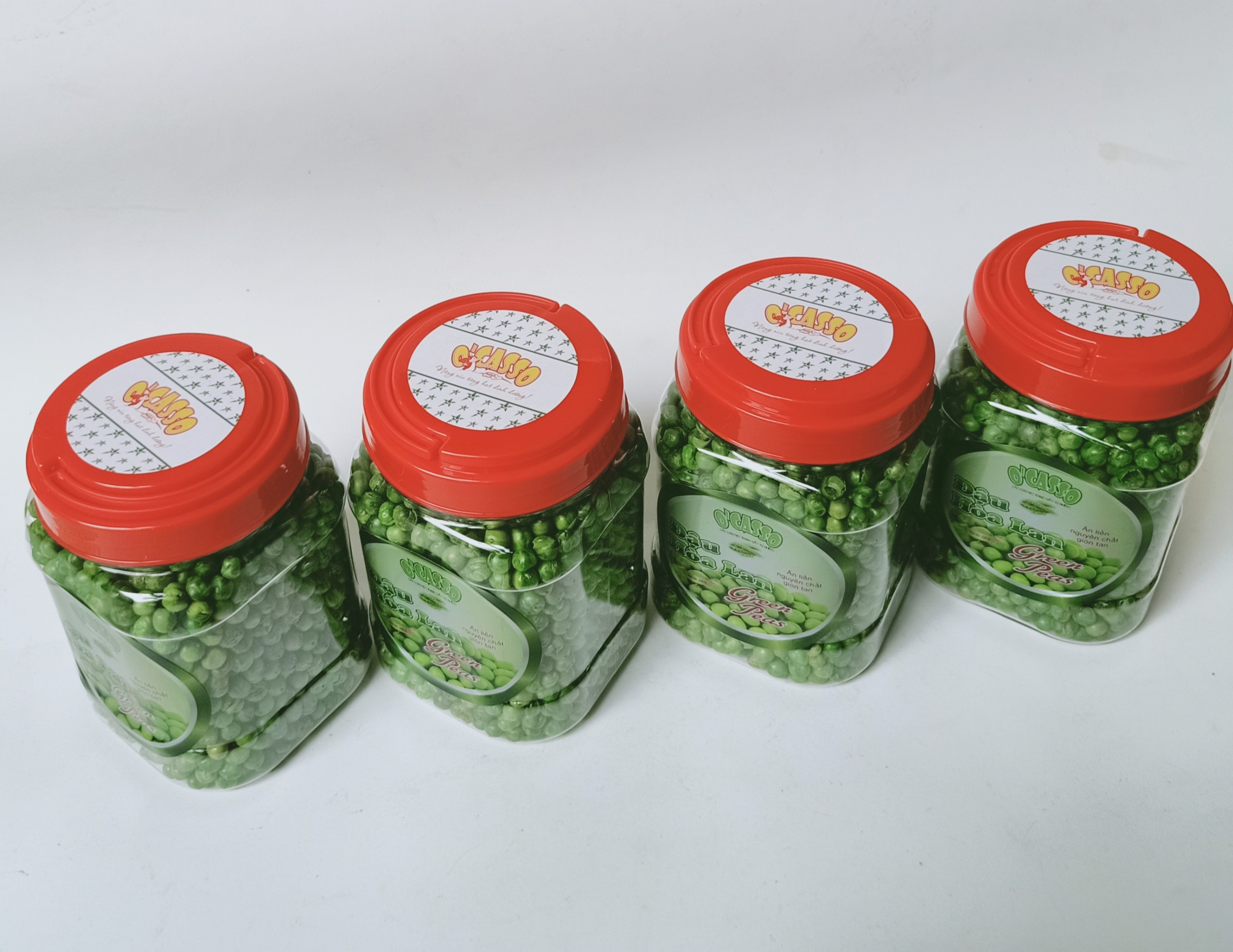 Combo 4 hộp Đậu Hòa Lan Sấy Giòn Vị Muối O'Casso