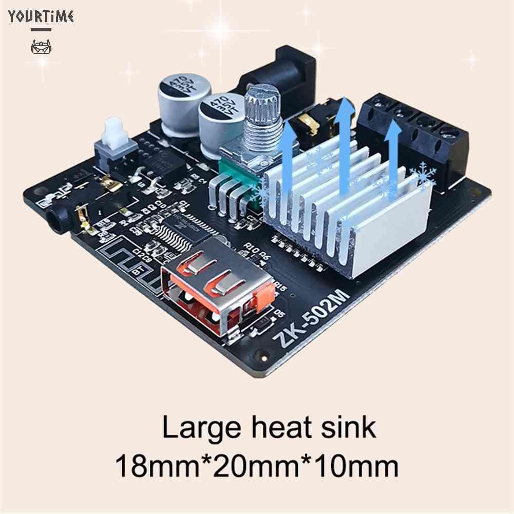 Bảng Mạch Khuếch Đại Âm Thanh ZK-502M Mini Bluetooth 5.0 50WX2
