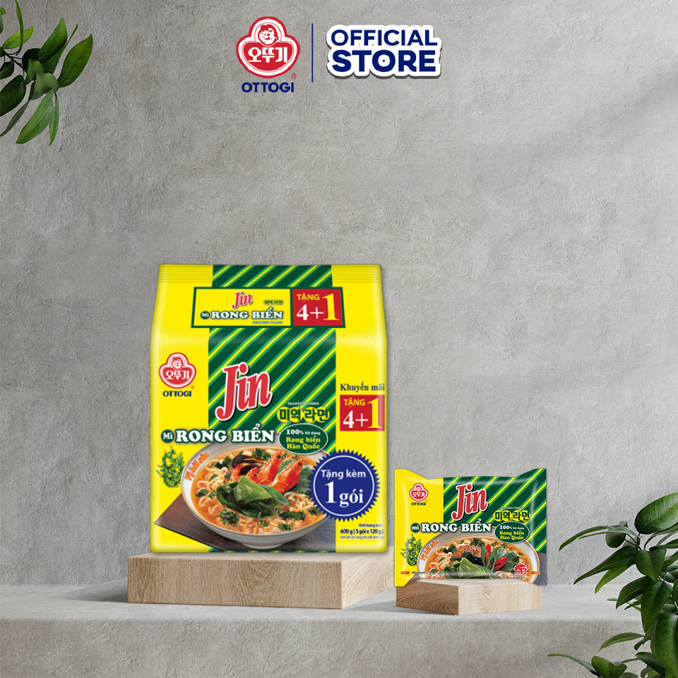 Lốc 5 Gói Mỳ Jin Rong Biển Ottogi 120g