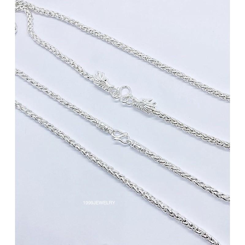 Dây chuyền bạc nguyên chất cá tính, mạnh mẽ dành cho nam.