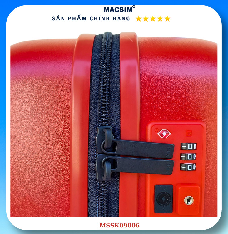 Vali cao cấp Macsim Seek MSSK09006 ( 18 inch) màu đỏ