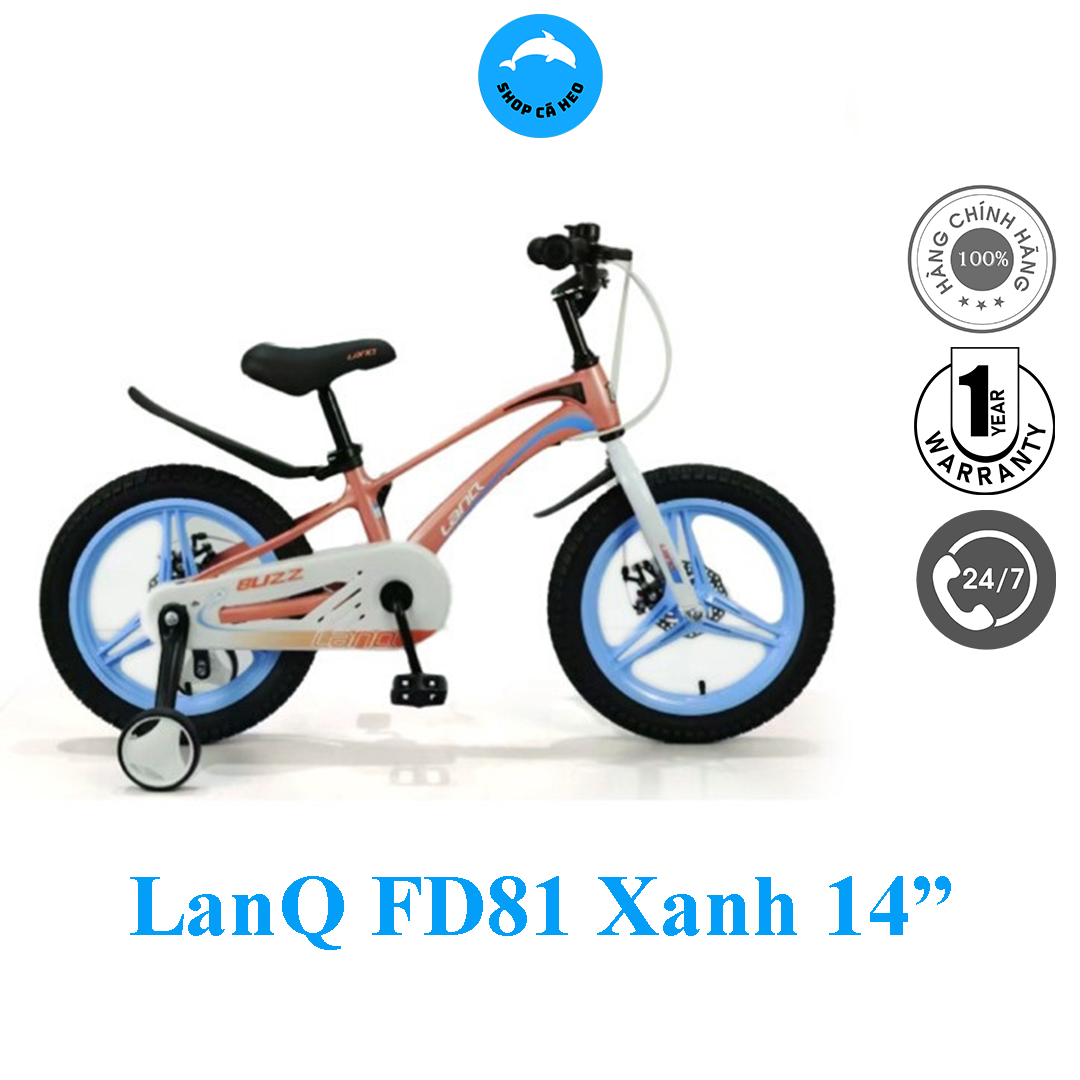 Xe Đạp Trẻ Em Mẫu Mới LanQ FD81 Vành Đúc Kiểu Dáng Hiện Đại Màu Sắc Bắt Mắt 14,16,18 Inchs