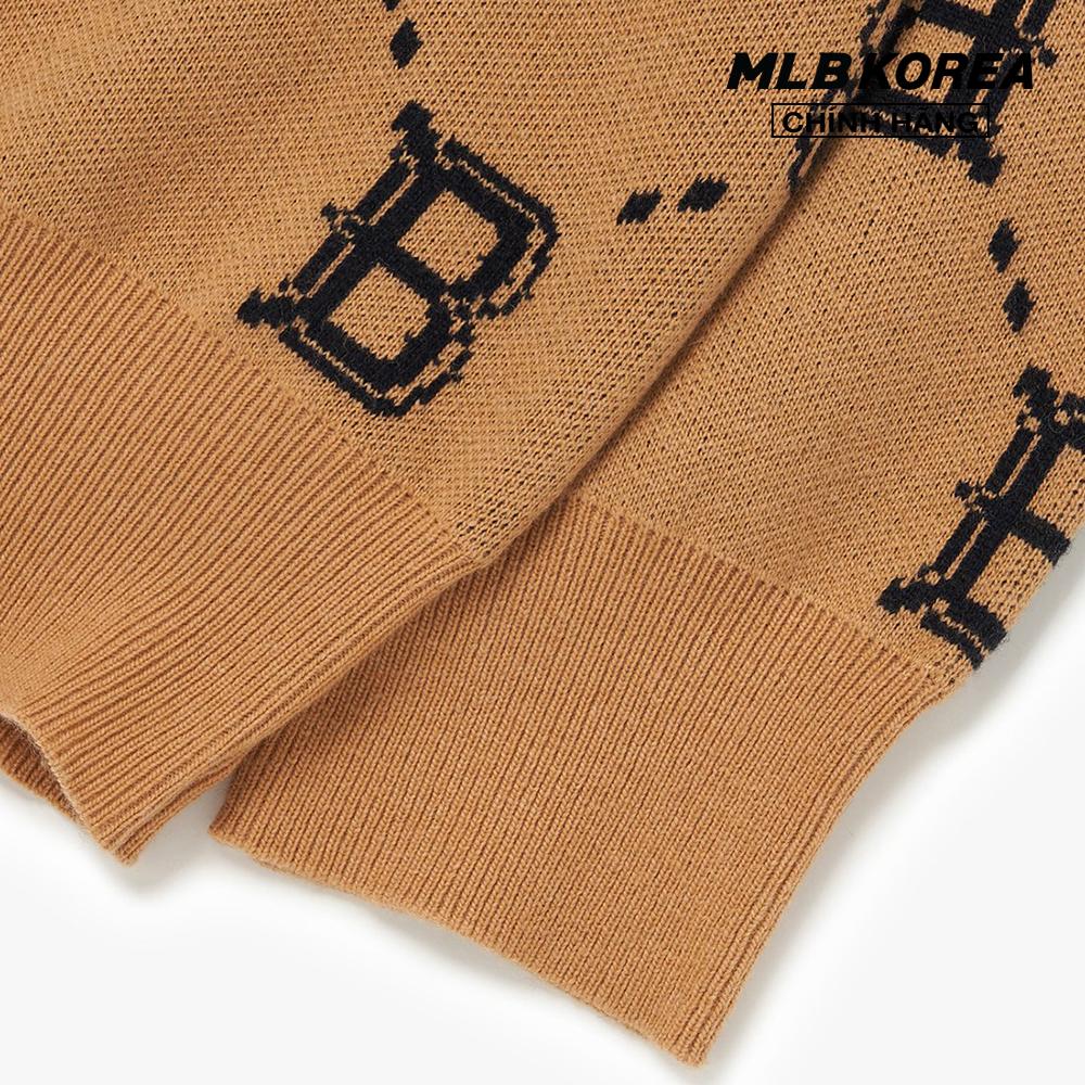 MLB - Áo sweater phom suông tay dài Dia Monogram Overfit 3AKPM0226