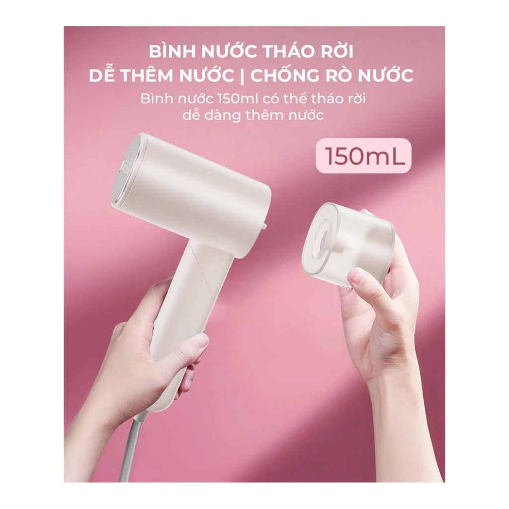 Bàn ủi hơi nước cầm tay gấp gọn KONKA LCGT-1003, công suất lớn, tạo hơi sau 10 giây, hàng chính hãng, bảo hành 1 năm