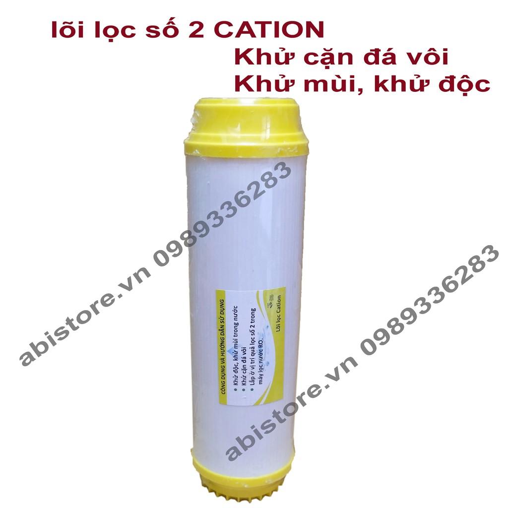 LÕI LỌC NƯỚC CATION SỐ 2 KHỬ ĐỘC KHỬ MÙI KHỬ VÔI CAO CẤP