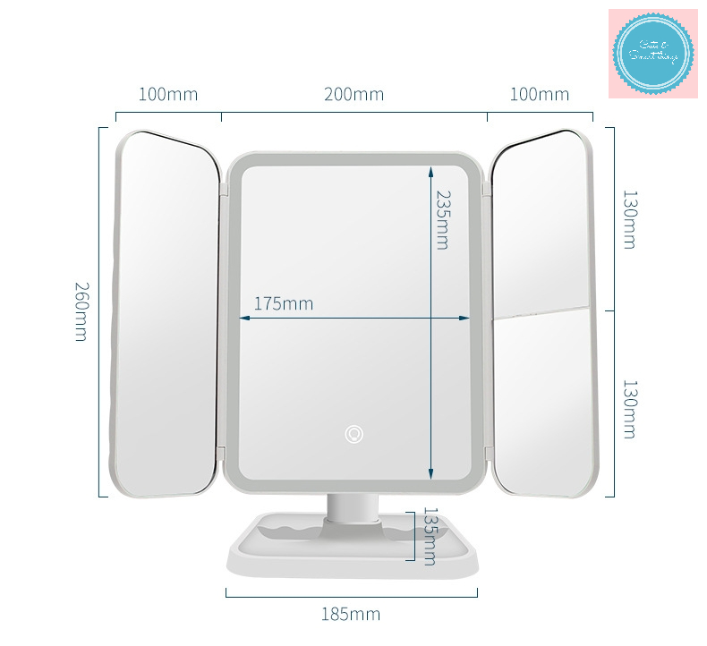 Gương trang điểm sang trọng (có đèn LED)