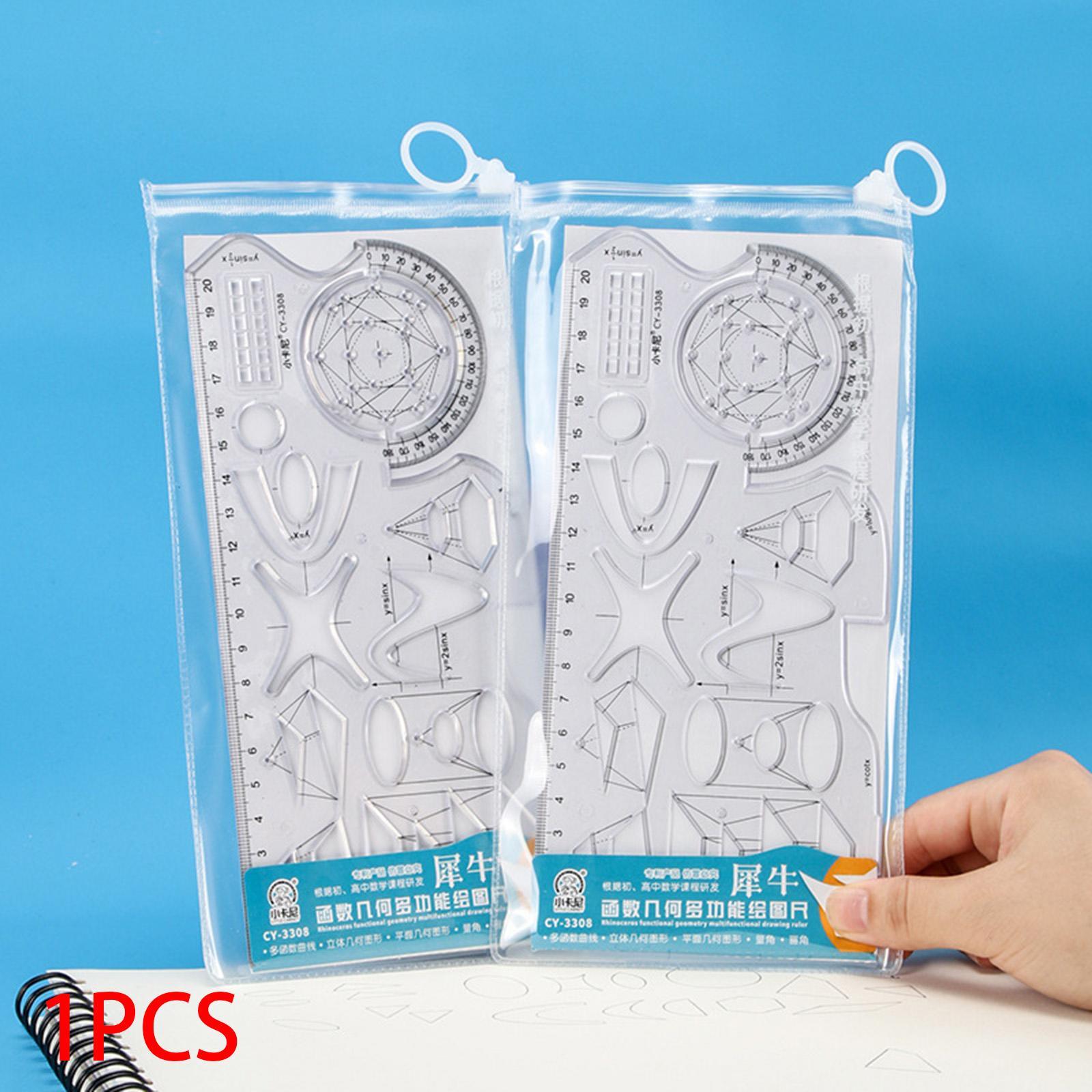 Multifunctional Geometric Ruler Drawing Measuring Tool Artist Office Tailor