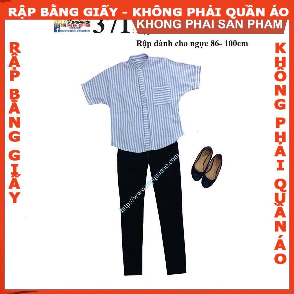 Rập giấy A0 mã 371 (BẢN VẼ) - rập áo freesz