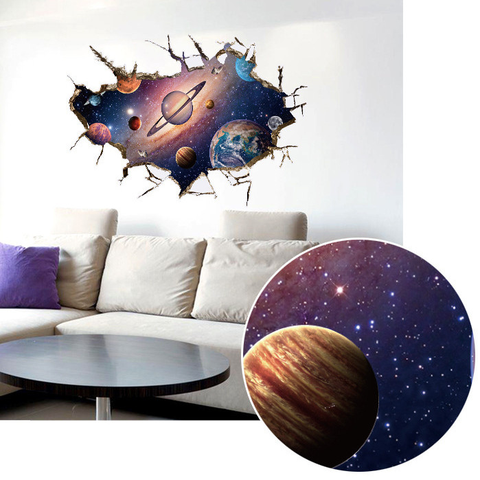 Galaxy - Decal 3D hình dán trang trí 60x90cm