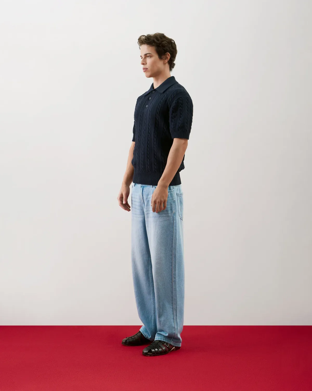 Quần jean Nam Xanh Nhạt Form Straight - ROUTINE 10F25DPA022