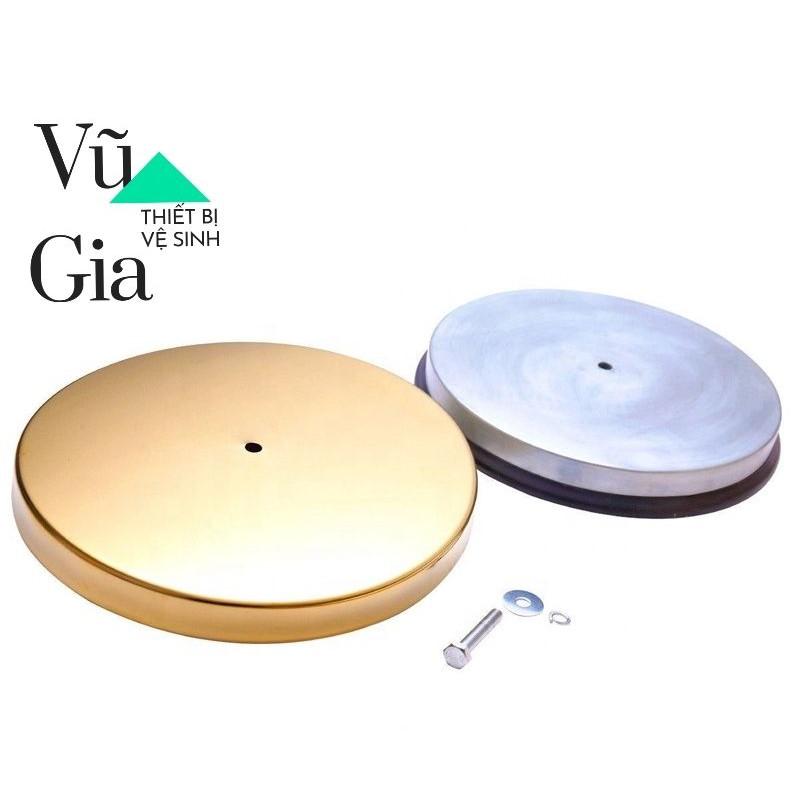 Đế và nắp cột chắn thay thế, phụ kiện chân cột chắn inox 2m, 3m