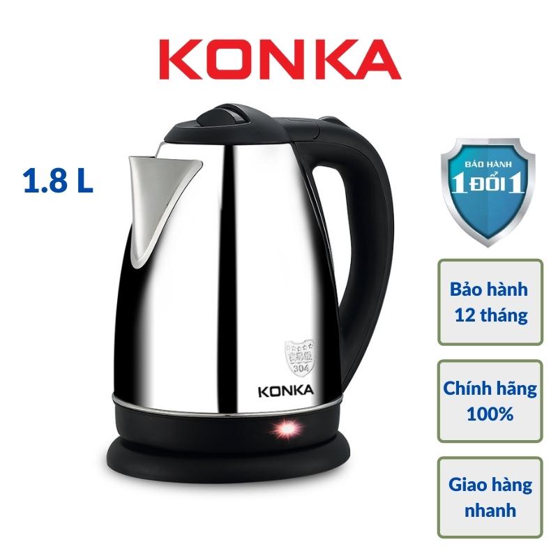 Bình Đun Nước 1.8 Lít 1500W KONKA KEK-15DG1830 - Hàng Xuất Khẩu Châu Âu