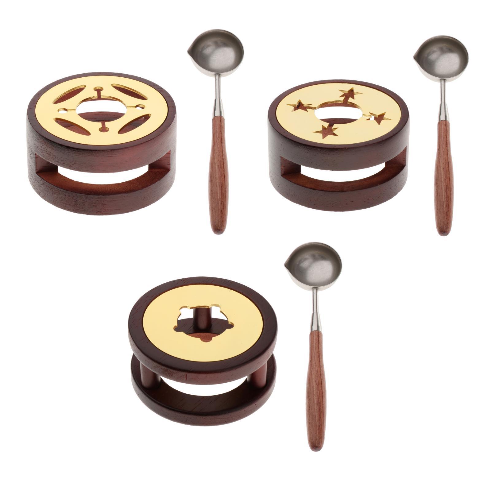 Wax Seal Kit Vintage Style Sealing Wax Furnace Stove Wood Wax Seal Warmer Wax Seal Melting Furnace Tool Decorative Craft Gifts