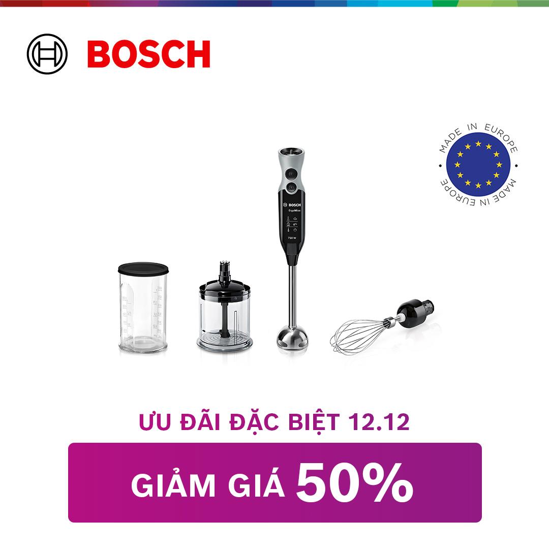 Máy Xay Cầm Tay Bosch MSM67160, Máy Xay Thịt, Máy Xay Đồ Ăn Dặm Cho Bé, Công Suất 750 W, Nhập Đức, BH 12 Tháng, Hàng Chính Hãng