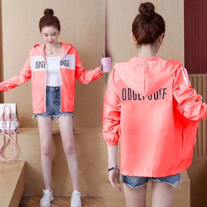 Áo khoác Nữ Thời Trang, Áo khoác dù nữ lót lưới bên trong