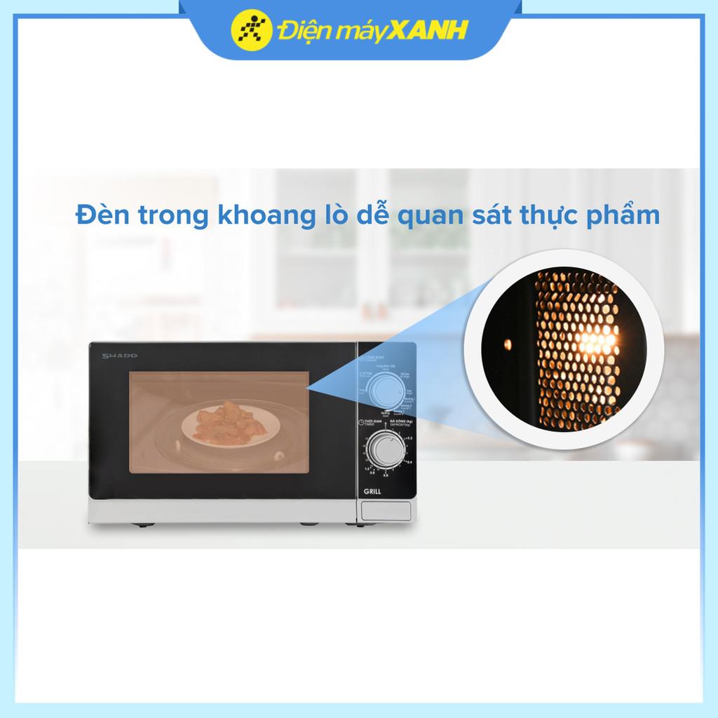 Lò vi sóng có nướng Sharp R-G222VN-S 20 lít - Hàng Chính Hãng