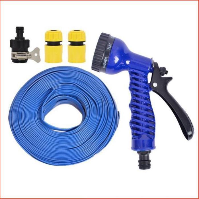 Bộ dây tăng áp 3 lần vòi xịt nước rửa xe, tưới cây loại 15m 206843