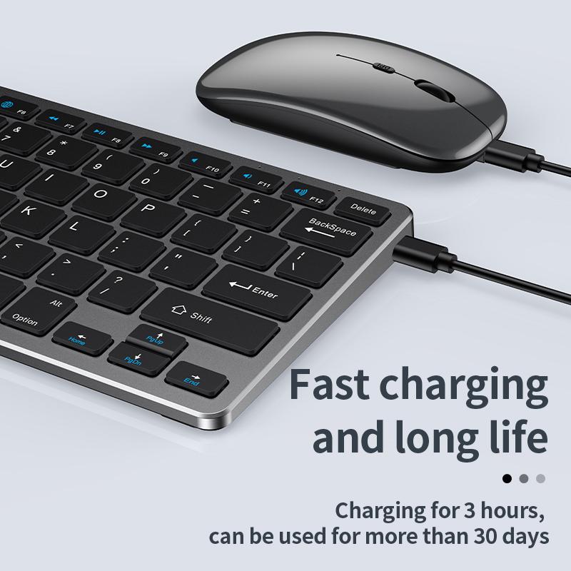 Bàn Phím Bluetooth 2.4G Không Dây Bàn Phím Hai Chế Độ Mini Bàn Phím Đa Phương Tiện Cho Laptop Tivi Di Động Điện Thoại iPad Macbook Android