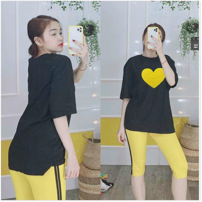 SET BỘ THUN COTTON,THIẾT KẾ HỌA TIẾT SIÊU XINH,CHẤT LIỆU VÃI CO GIẢN 4C VÀ THOÁNG MÁT THỜI TRANG KME.STORE