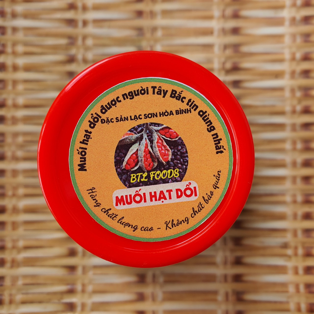 Lọ 100Gr Muối Hạt Dổi Lạc Sơn Hòa Bình gia vị Tây Bắc