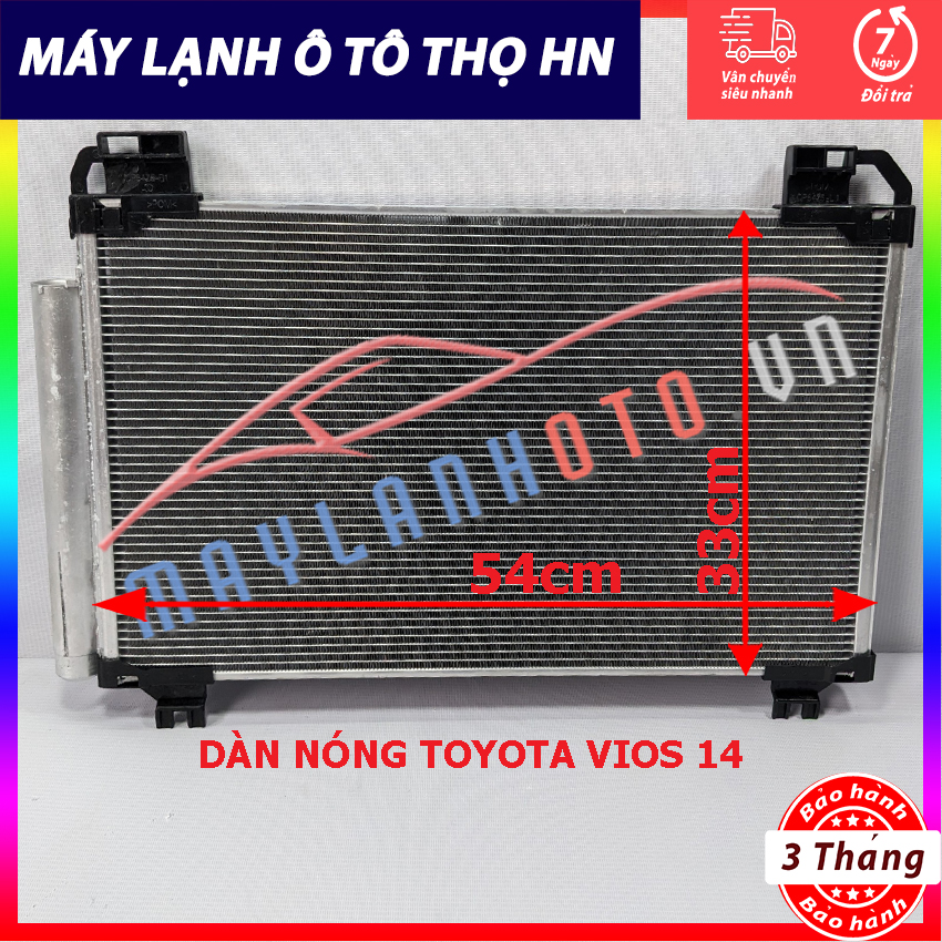 Dàn  nóng Toyota Vios 2015 Hàng xịn Thái Lan