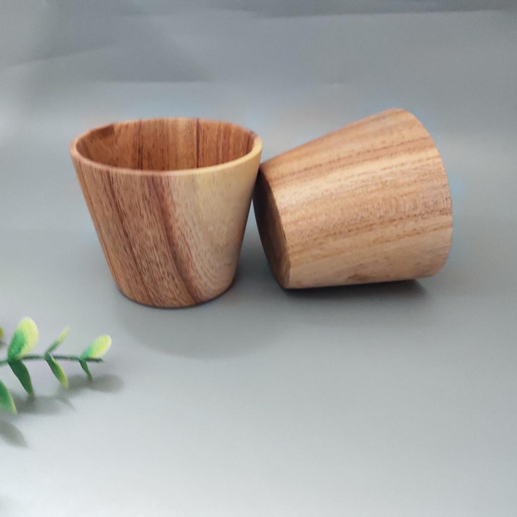 Bộ Cốc Gỗ Gõ, Gỗ Xoan Tự Nhiên Cỡ 7x8 cm Uống Nước, Trà, Cà Phê, Cốc Gỗ Trang Trí Trong Nhà