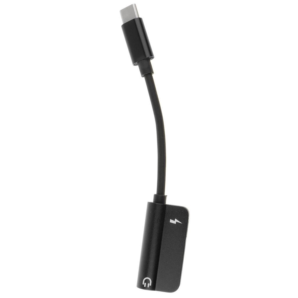 Type C to 3.5mm Headphone Audio Adapter and USB-C Charging Cable