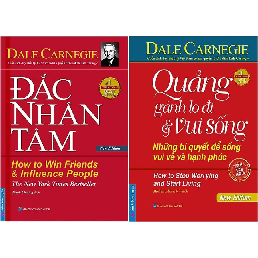 Combo Đắc Nhân Tâm (Bìa Cứng) +  Quẳng Gánh Lo Đi Và Vui Sống - Những Bí Quyết Để Sống Vui Vẻ Và Hạnh Phúc (Bìa Cứng)