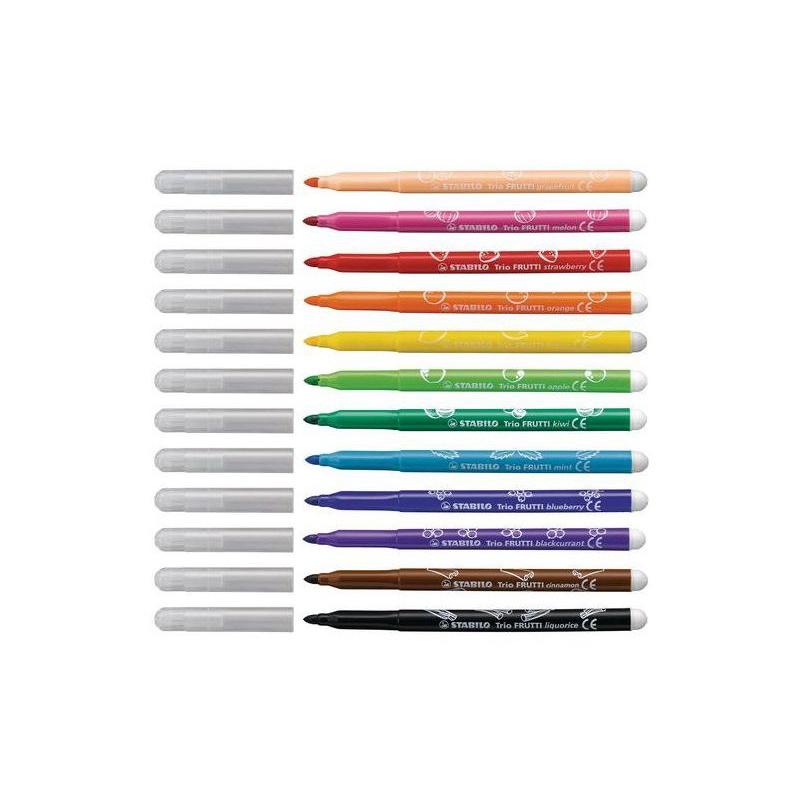 Bút Dạ Màu Pentel SCS2E-12/24 Bộ 12/24 Màu| Màu Có Thể Giặt Được