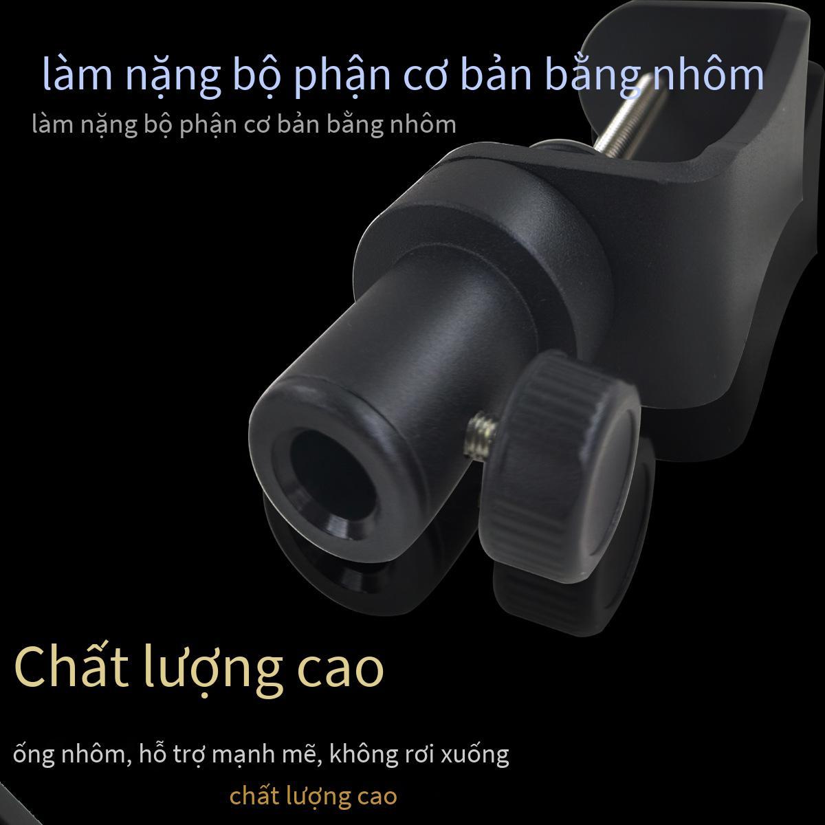 Vật liệu hợp kim nhôm phong cách mới nhất Giá đỡ công xôn dày lò xo tích hợp chuyển đổi răng 3/8 và 5/8 chân đế micrô hai trong một