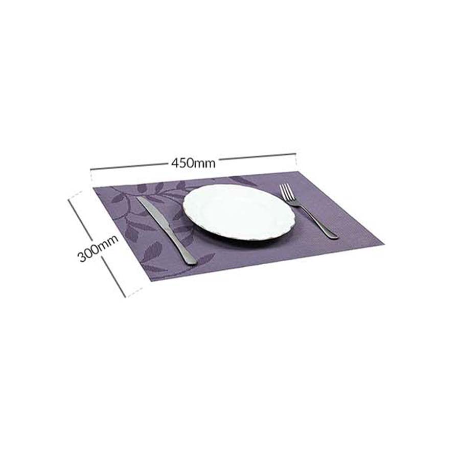 Tấm lót bàn ăn cao cấp placemat hình chữ nhật phong cách đơn giản 30x45cm ( Hoa Văn )