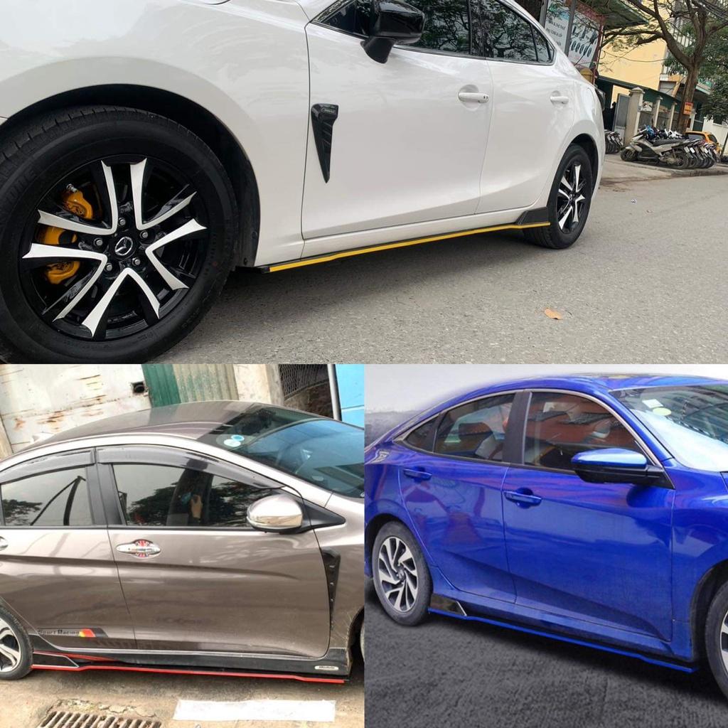 Lip Hông,Ốp Sườn Thể thao Viền Đỏ/Xanh/Vàng/Trắng Lắp Chung Cho Mọi Dòng Xe.Kia,Mazda,Toyota,hyundai,Mes,Audi,BMW