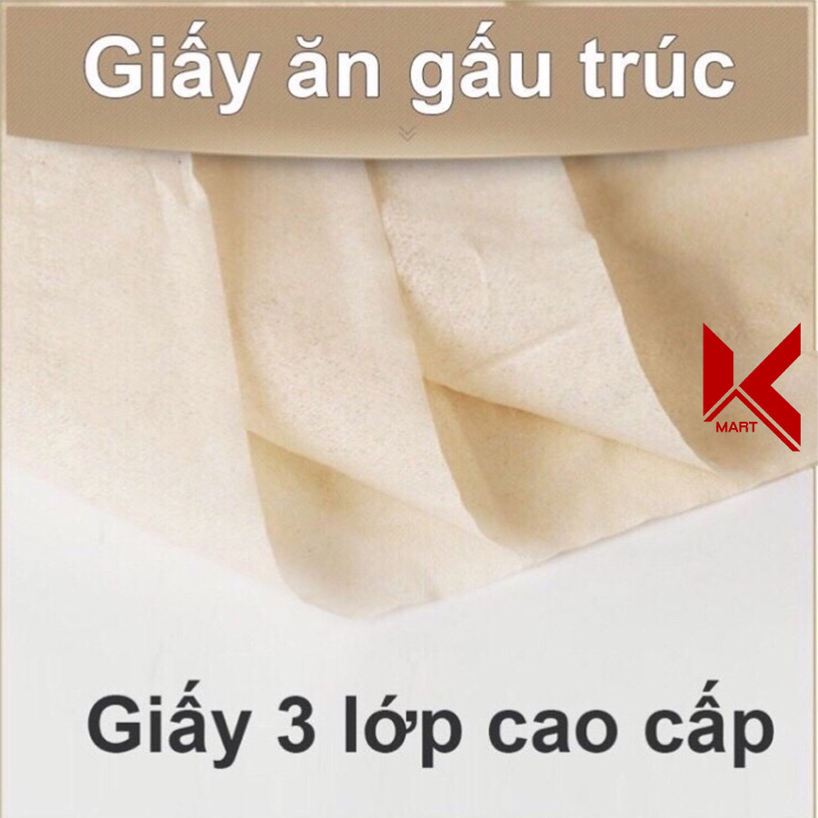 Khăn giấy ăn gấu trúc Sipiao bịch 10 gói - K-Mart