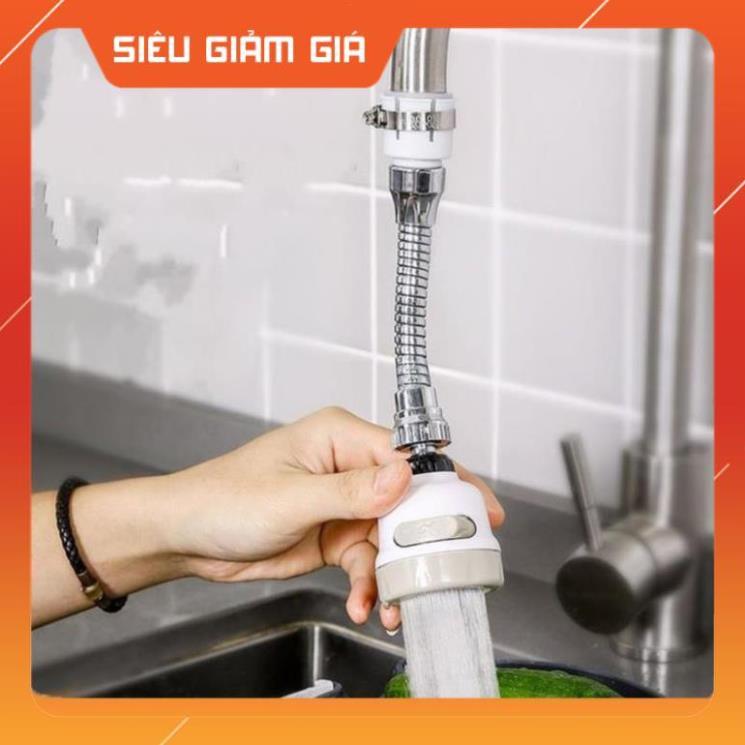 VÒI NƯỚC RỬA BÁT INOX TĂNG ÁP XOAY 360 ĐỘ  - Tặng LAU BẾP ĐA NĂNG! 206797