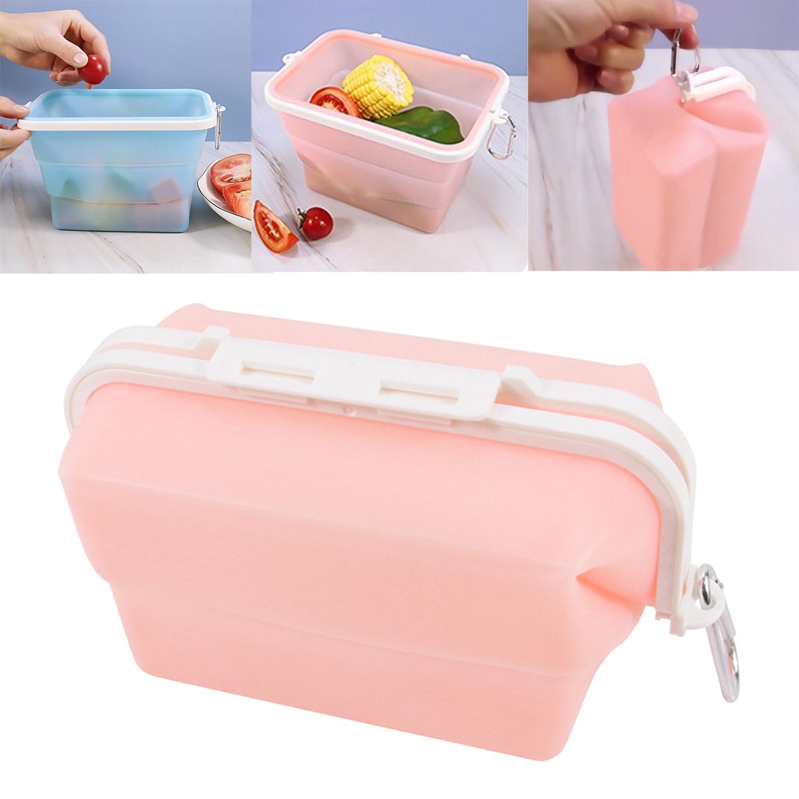 Food Storage Case Foldable Holder Silicone Fruits Bag for Fridge Bag Box Kitchen Organizer