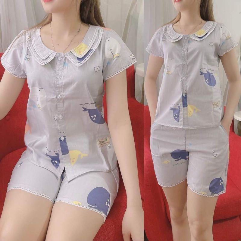 Đồ bộ set đồ đùi mặc nhà 4 màu ảnh thật
